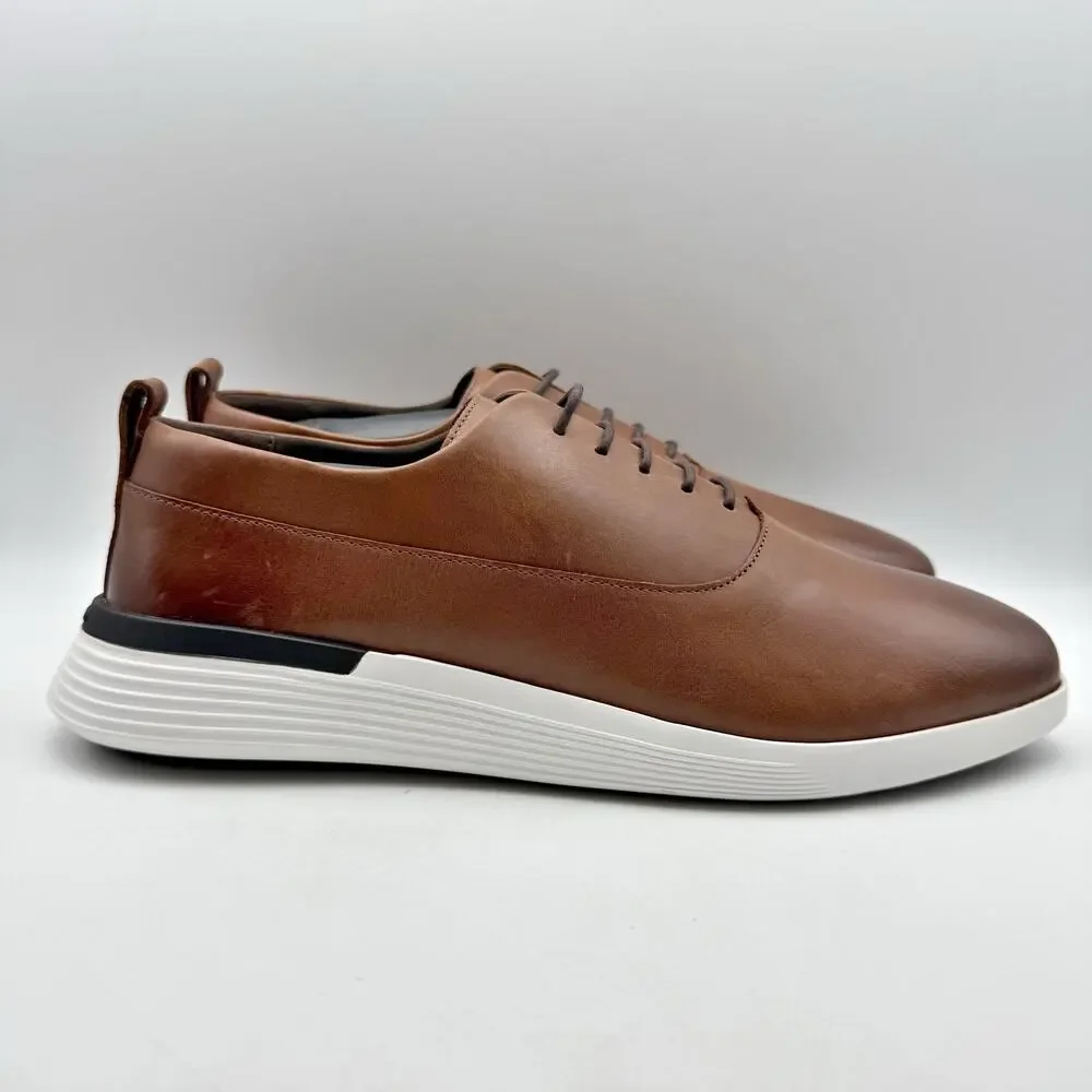 Wolf & Shepherd Mens Crossover Longwing Oxford Sneakers US 12 Brown Leather NIB